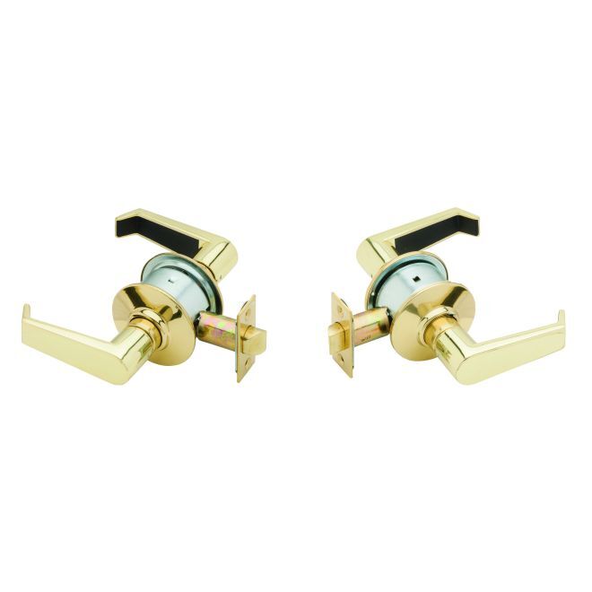 A Series Passage Levon Lock with 11116 Latch 10001 Strike Bright Brass Finish