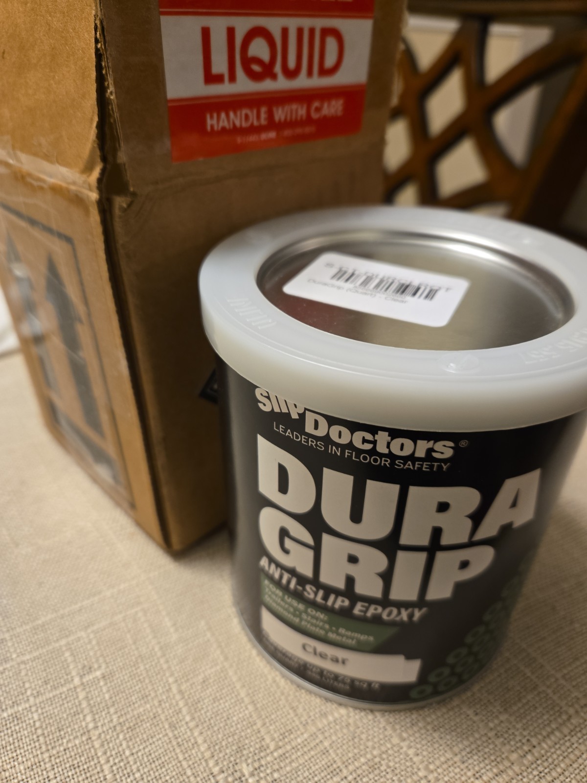 Dura Grip Anti-Slip Paint for Concrete, Wood, Tile and Metal – One Quart/.946 L