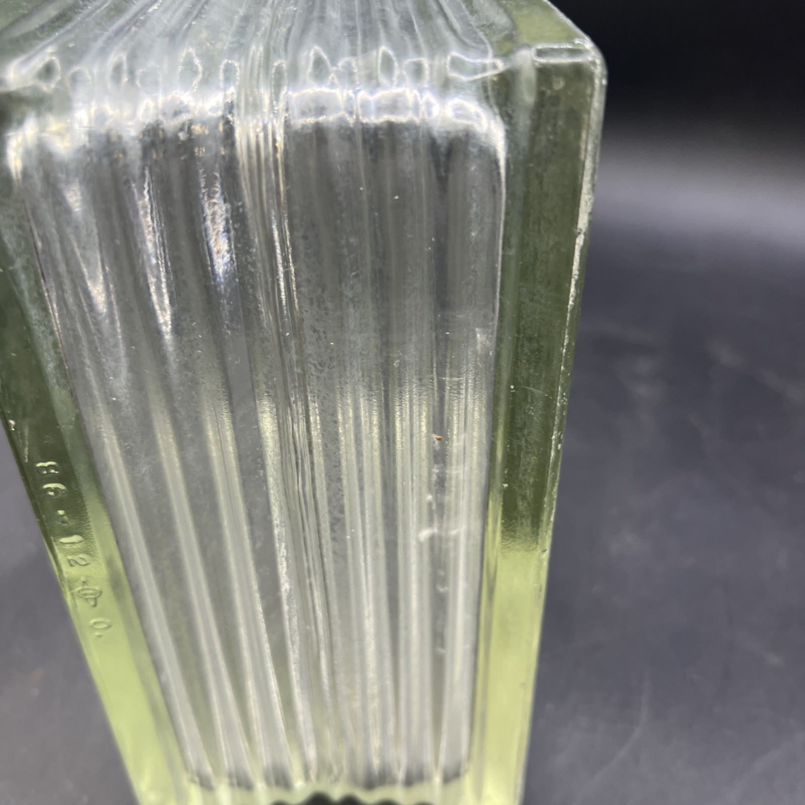 Vintage Architectural Glass Block Brick Wavy 8x8x4 (7 3/4 x 7 3/4 x 3 3/4)