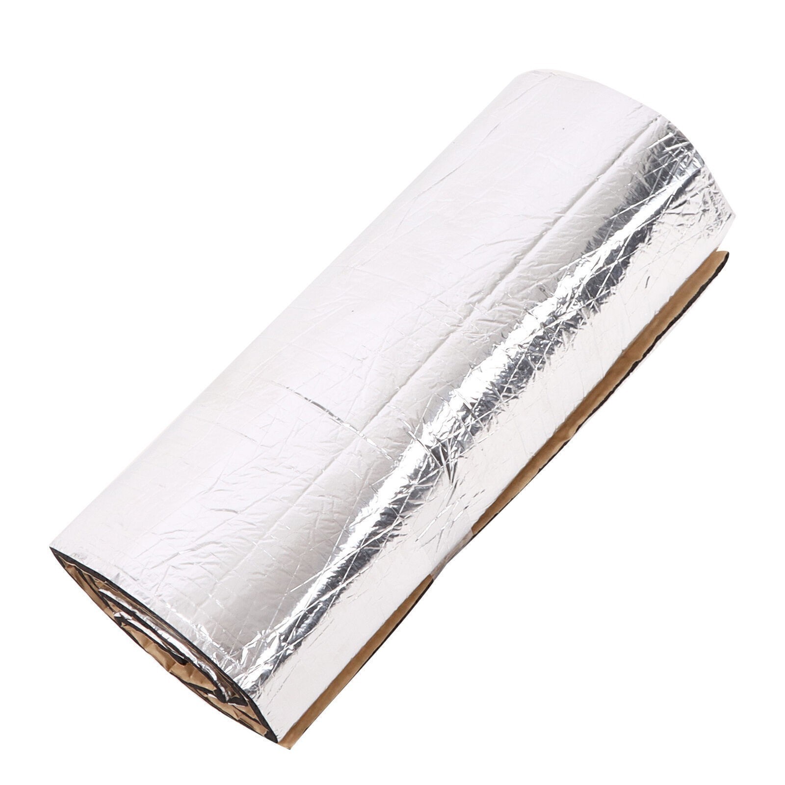 200x50cm Car Sound Heat Insulation Foam Mat 10mm Thickness Silver for Hood