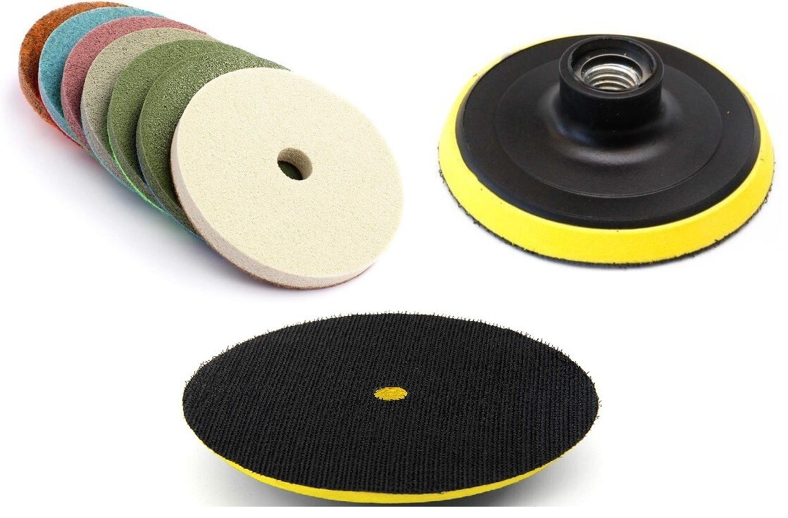 Surface Leveling & Polishing Diamond Cup Wheel Set marble granite buffing