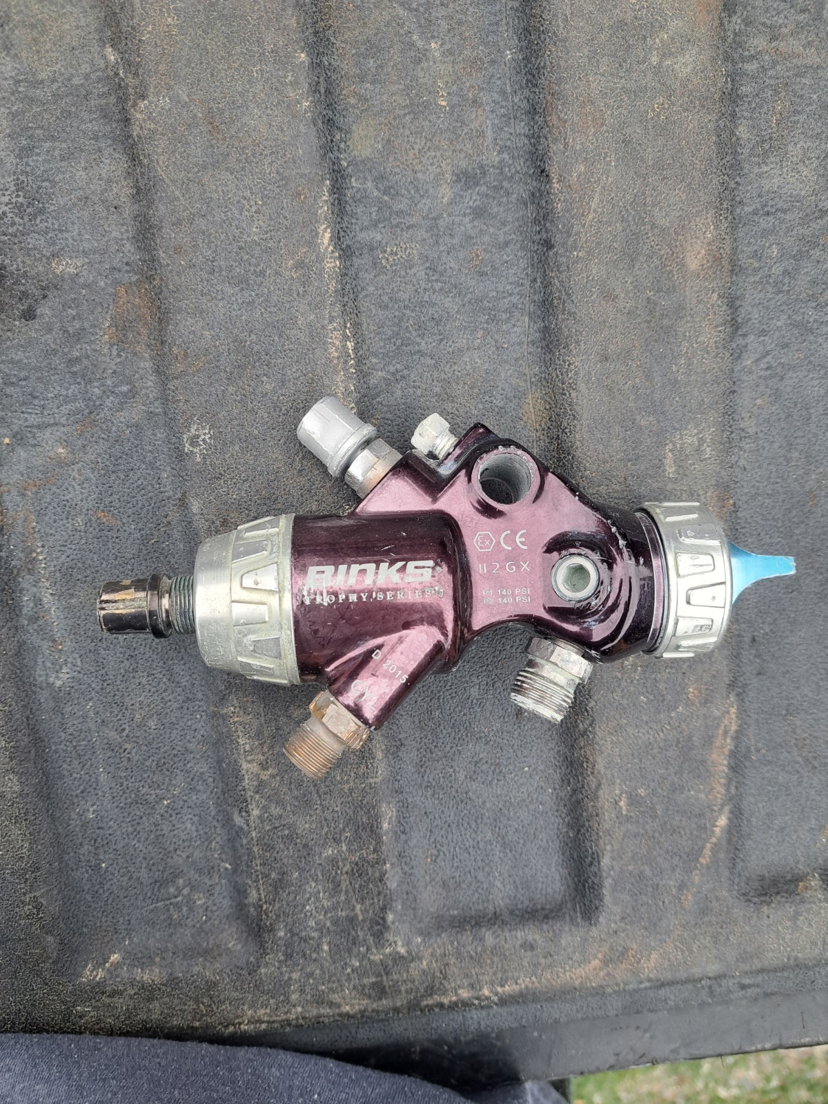 Binks 3465-12LV-23S0 Trophy Series Finishing Brands Spray Gun #8