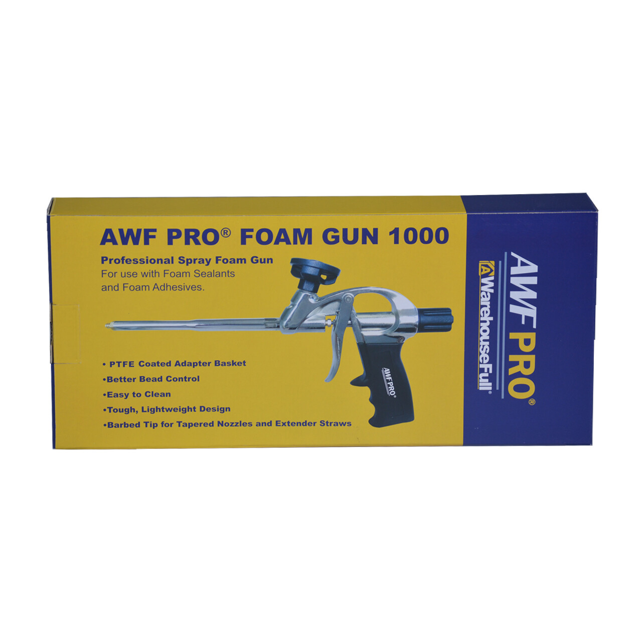 AWF PRO Spray Foam Gun, PTFE Non Stick Coated Adapter Basket, Pack of 12