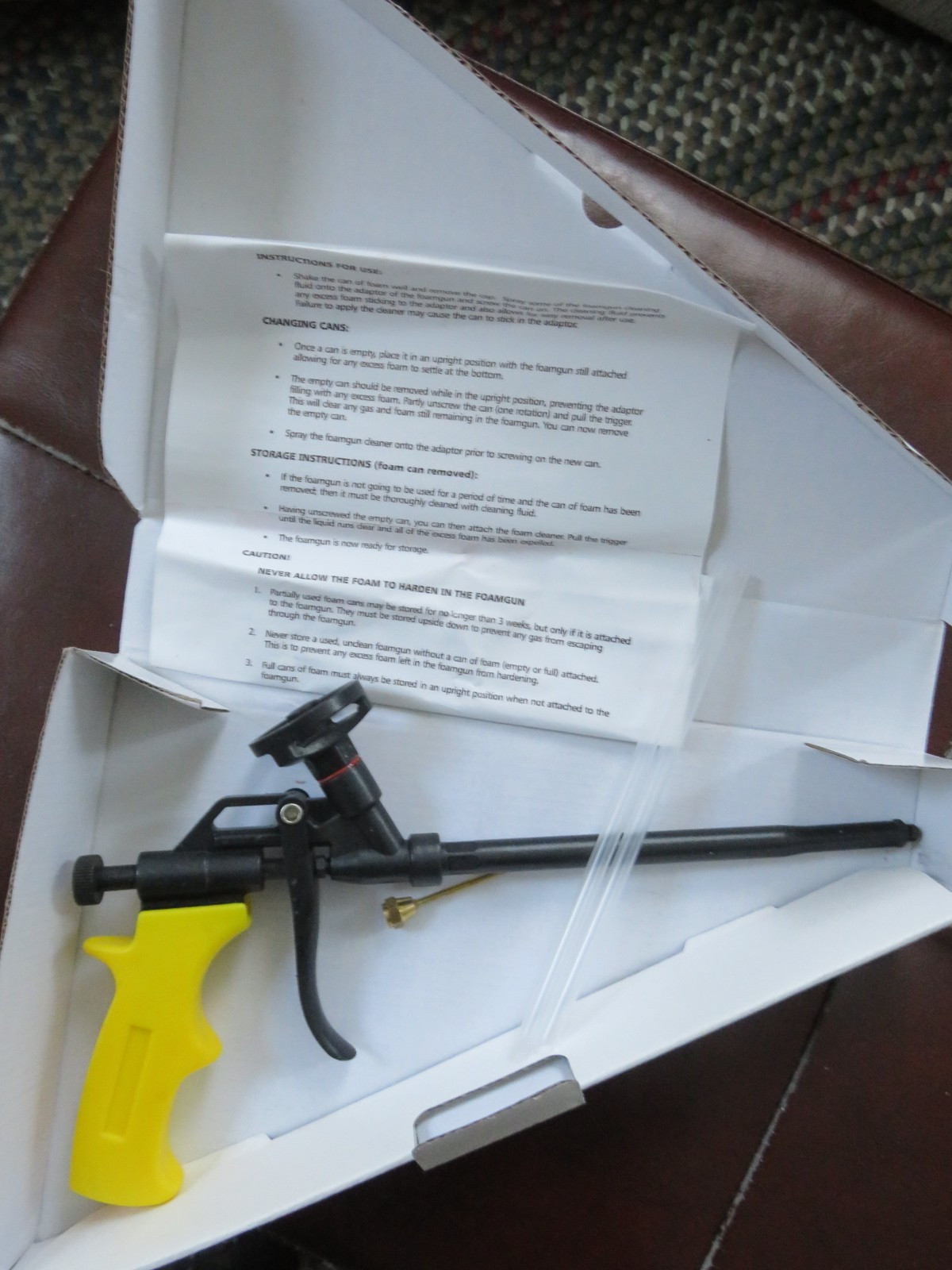 Spray FOAM GUNS. Teflon Coated Metal. For Precise Expanding Foam Insultion Seal