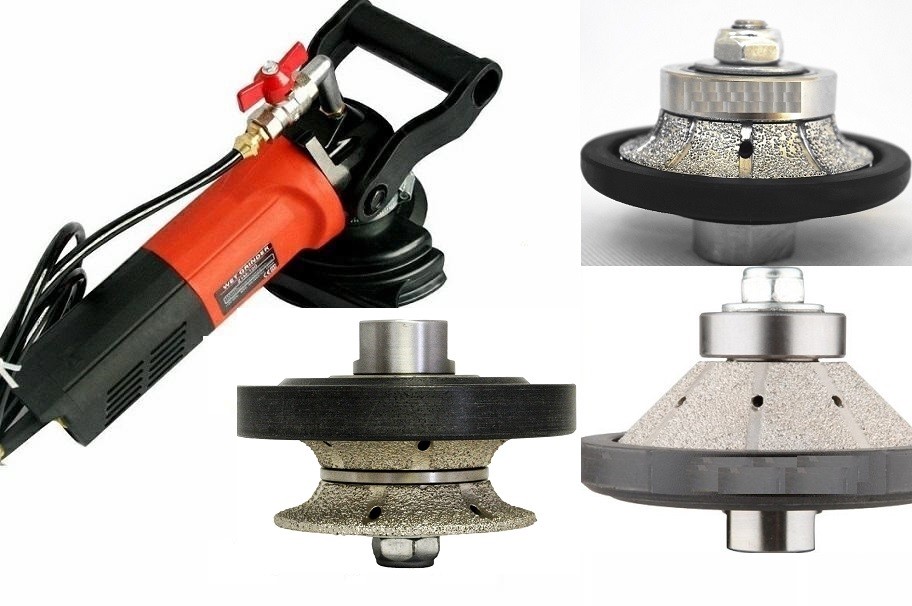 Wet Polisher Grinder B10 B25 E10 E25 V10 granite marble stone router bit wheel