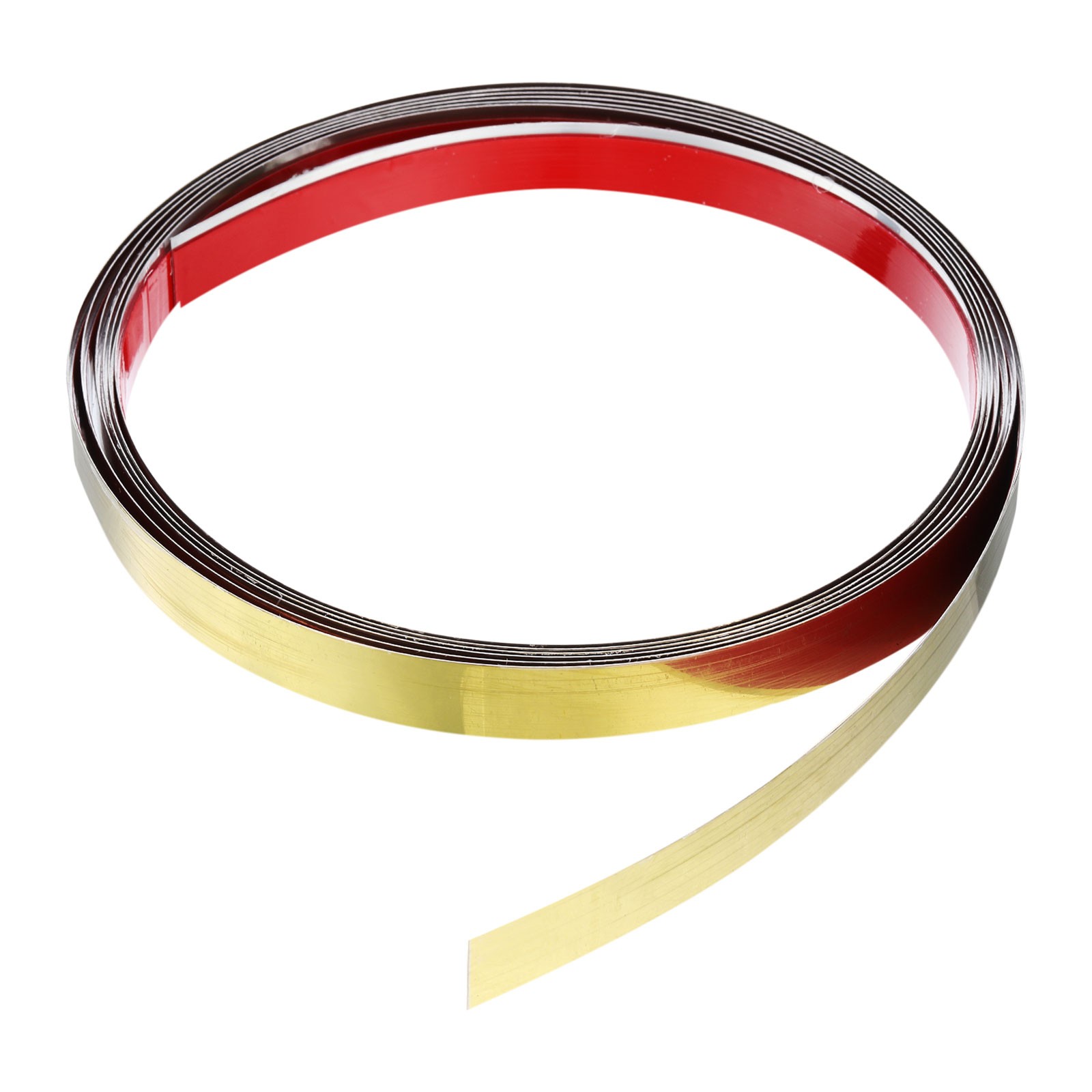9.8ft x 0.59″ Wall Trim Self Adhesive Stainless Steel Mirror Finish Trim, Golden