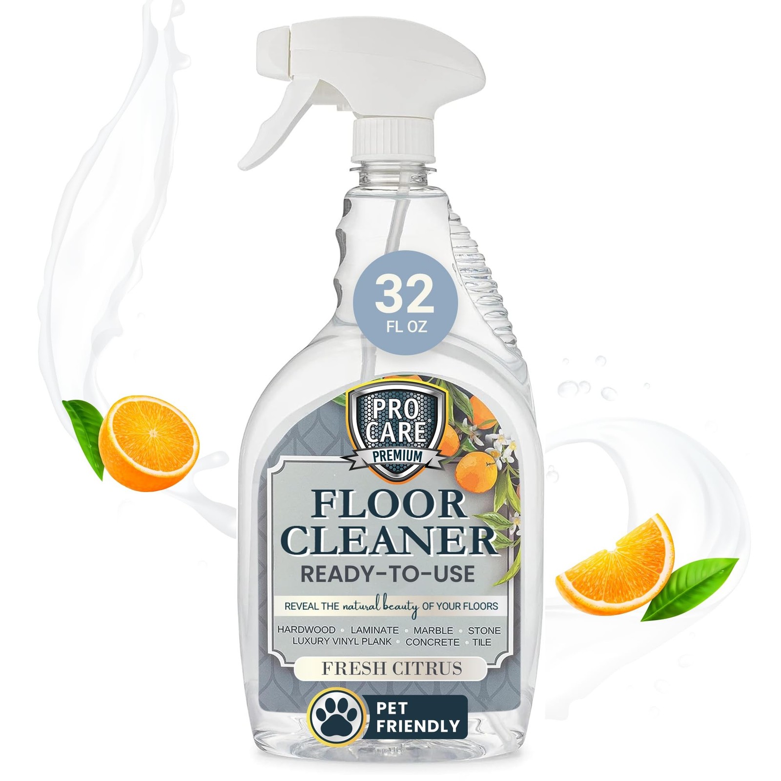 ProCare Citrus Floor Cleaner (Made in USA) | Tile, Stone, Laminate,… Fast Ship