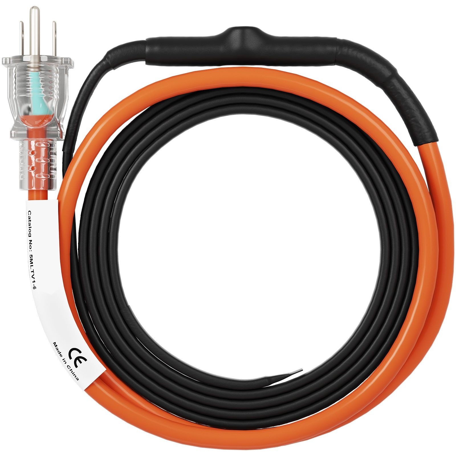 6 – Foot Self – Regulating Pipe Heating Cable, 5W/ ft, 120V Freeze Protection