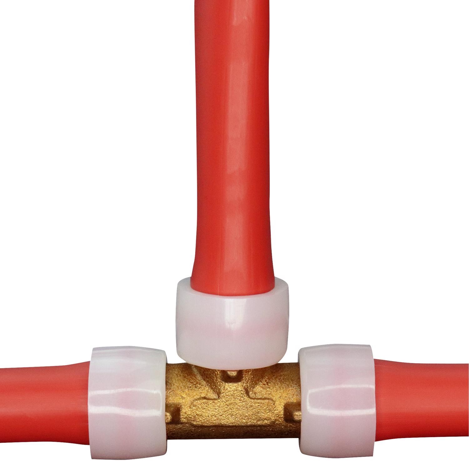 Apollo PEX-A 3/4 in. Barb T X 3/4 in. D Barb Brass Tee