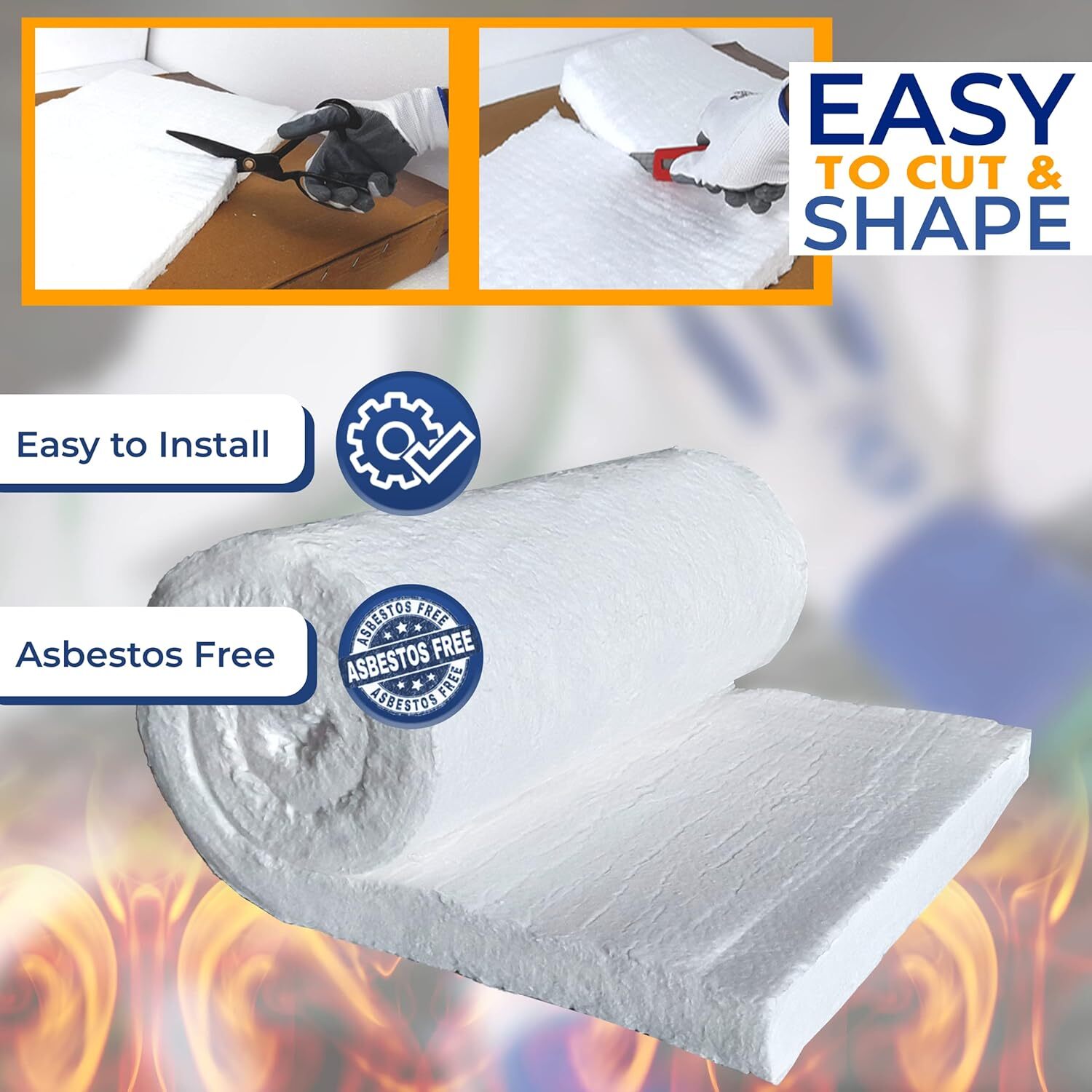 Ceramic Fiber Insulation Blanket Fireproof Insulation Blanket 0.6×3.6M