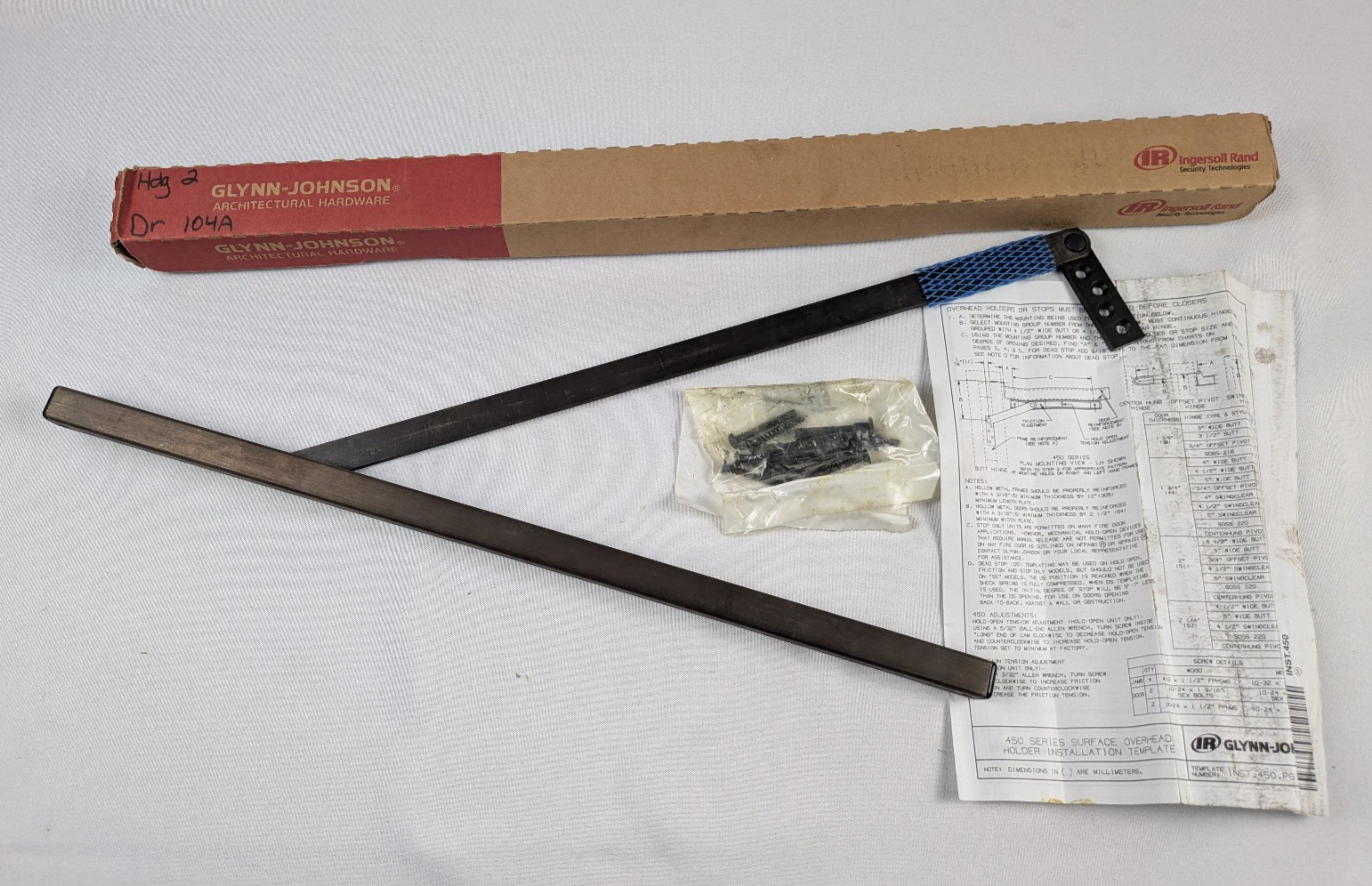 Glynn Johnson 454S10B OH.10430 454S US10B Surface Overhead Stop Size 4 – Oil Rub