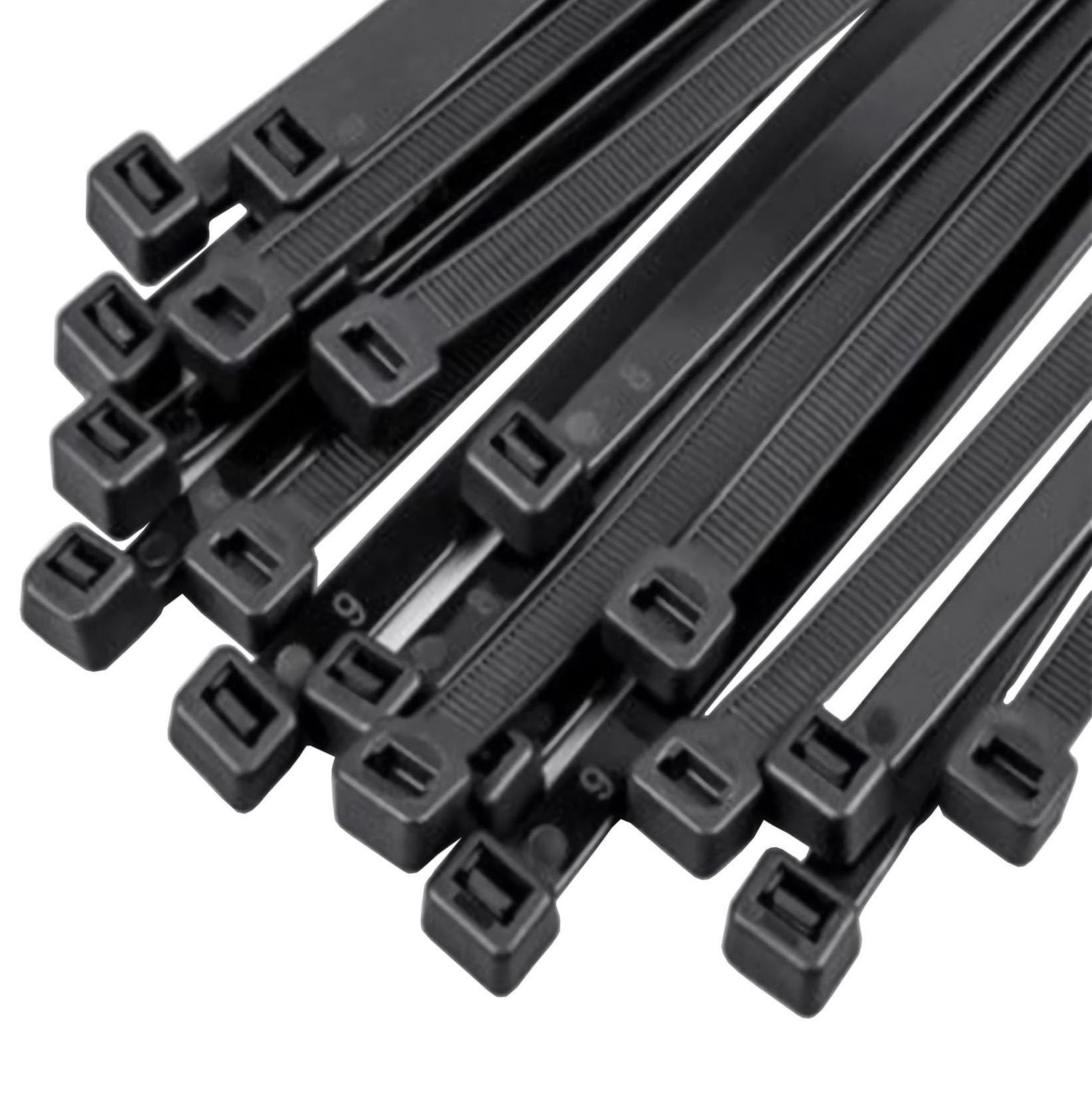 14 Inch Zip Ties Black Cable Ties 100 Pack Nylon ZipTie for Outdoor Indoor Us…