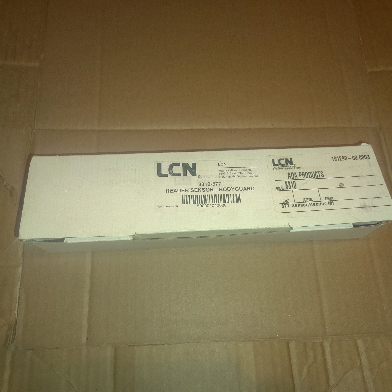 LCN Header Sensor Bodyguard 8310-077 ADA products 877 sensor head mount