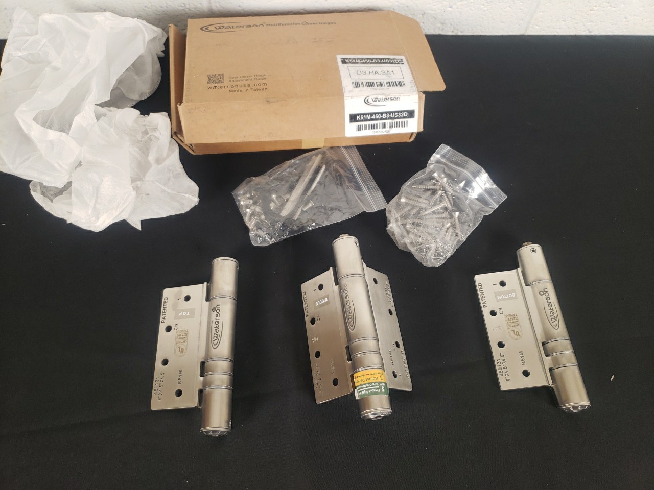 Waterson Door Closer Hinge K51M-450-B3-US32D
