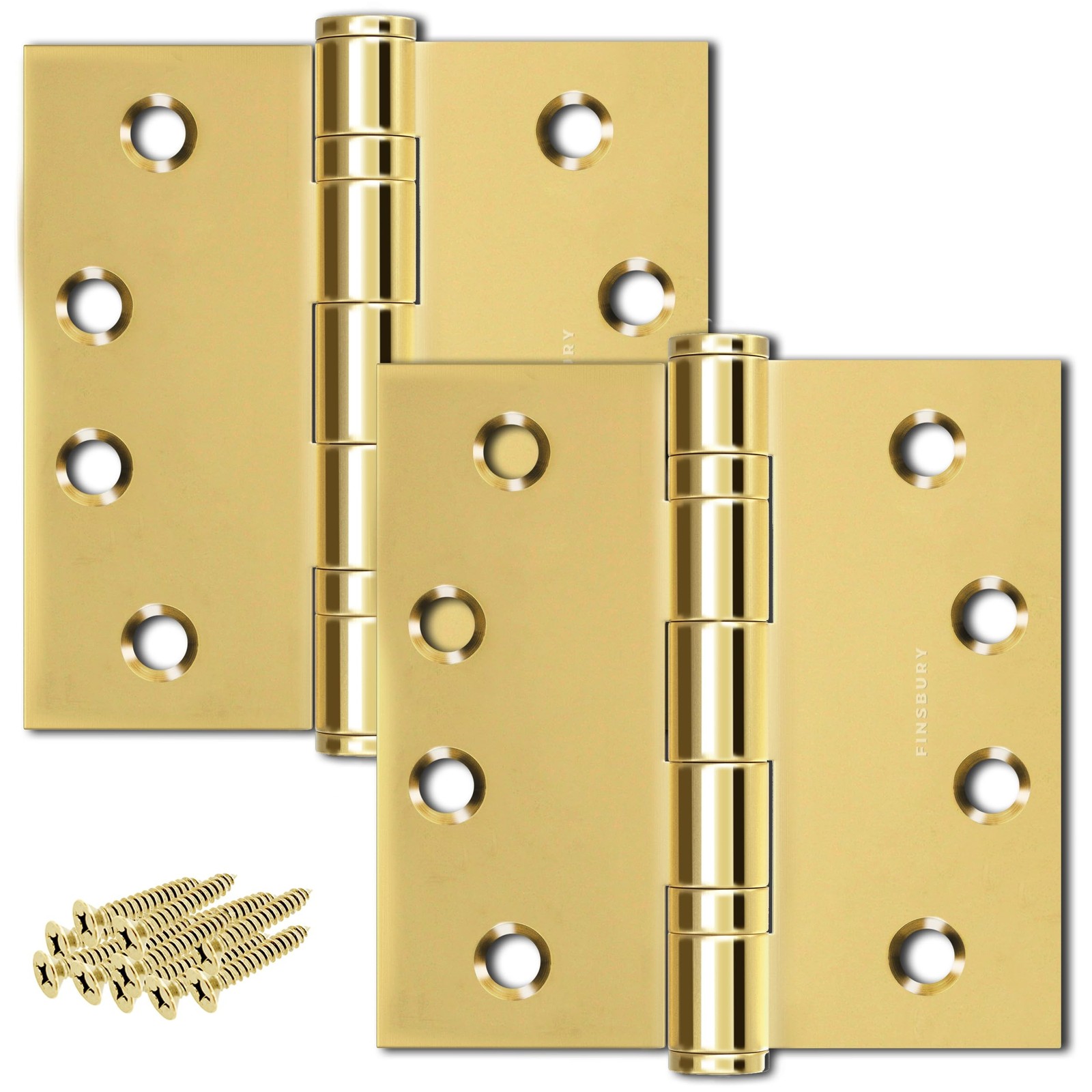 Door Hinge Ball Bearing 4 x 4 Inches Solid 304 Steel Durable Heavy Duty Machi…