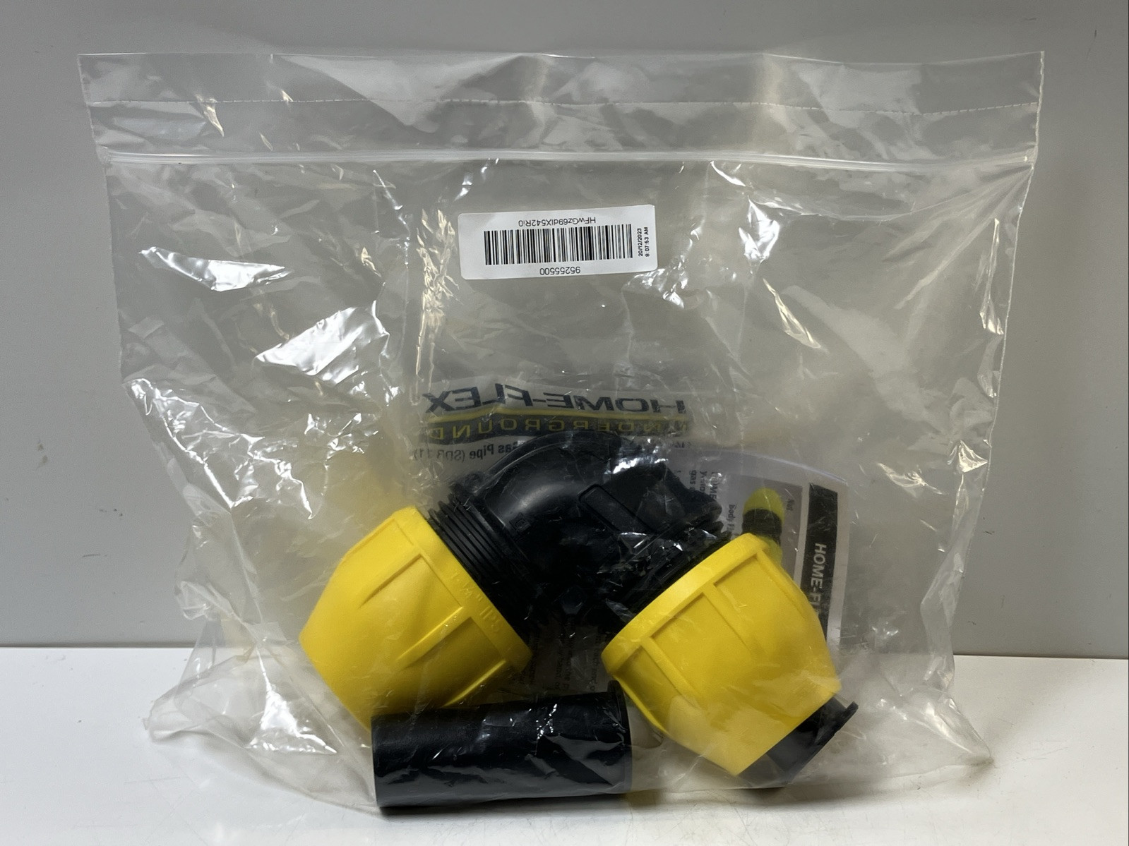 HOME-FLEX 18-406-012 Yellow Poly Gas 1-1/4 IPS SDR 11 Pipe 90-Degree Elbow