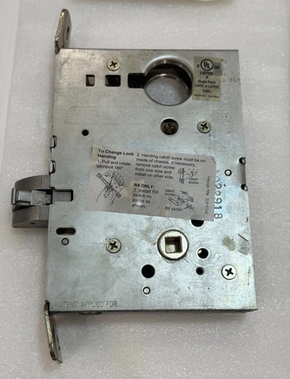 Schlage Heavy Duty Passage Mortise Lock L9010 03 626 RH SatinChrome Original Box