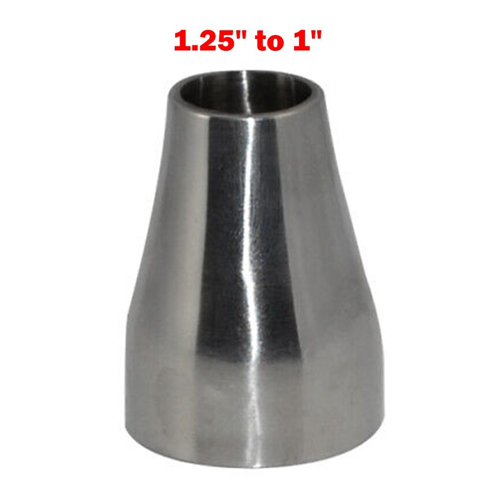 Welded Reducer 316 Adapters Sanitary Fittings Sanitary Grade Stainless Steel 316