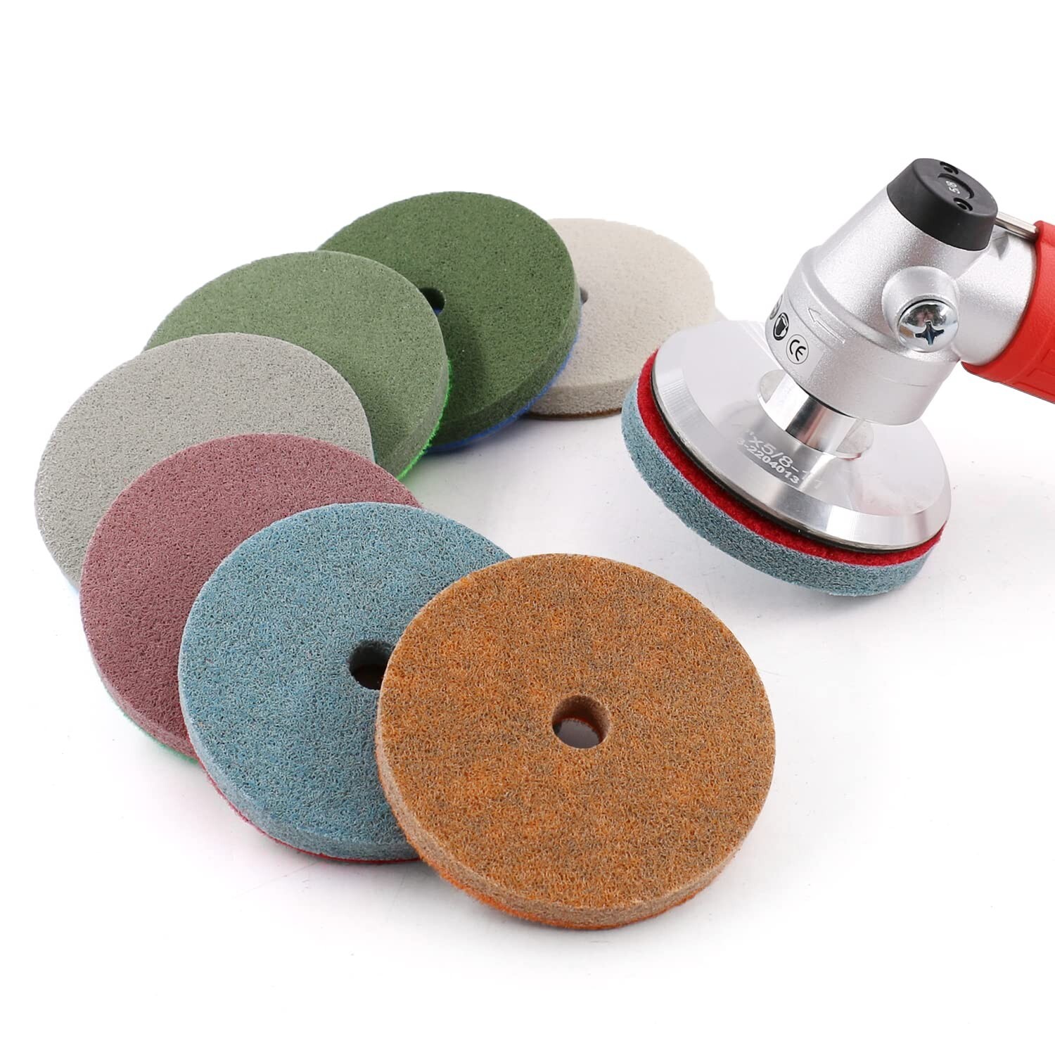 7″ Granite Marble SURFACING STONE PROCESSING Diamond Polishing Sponge Pad
