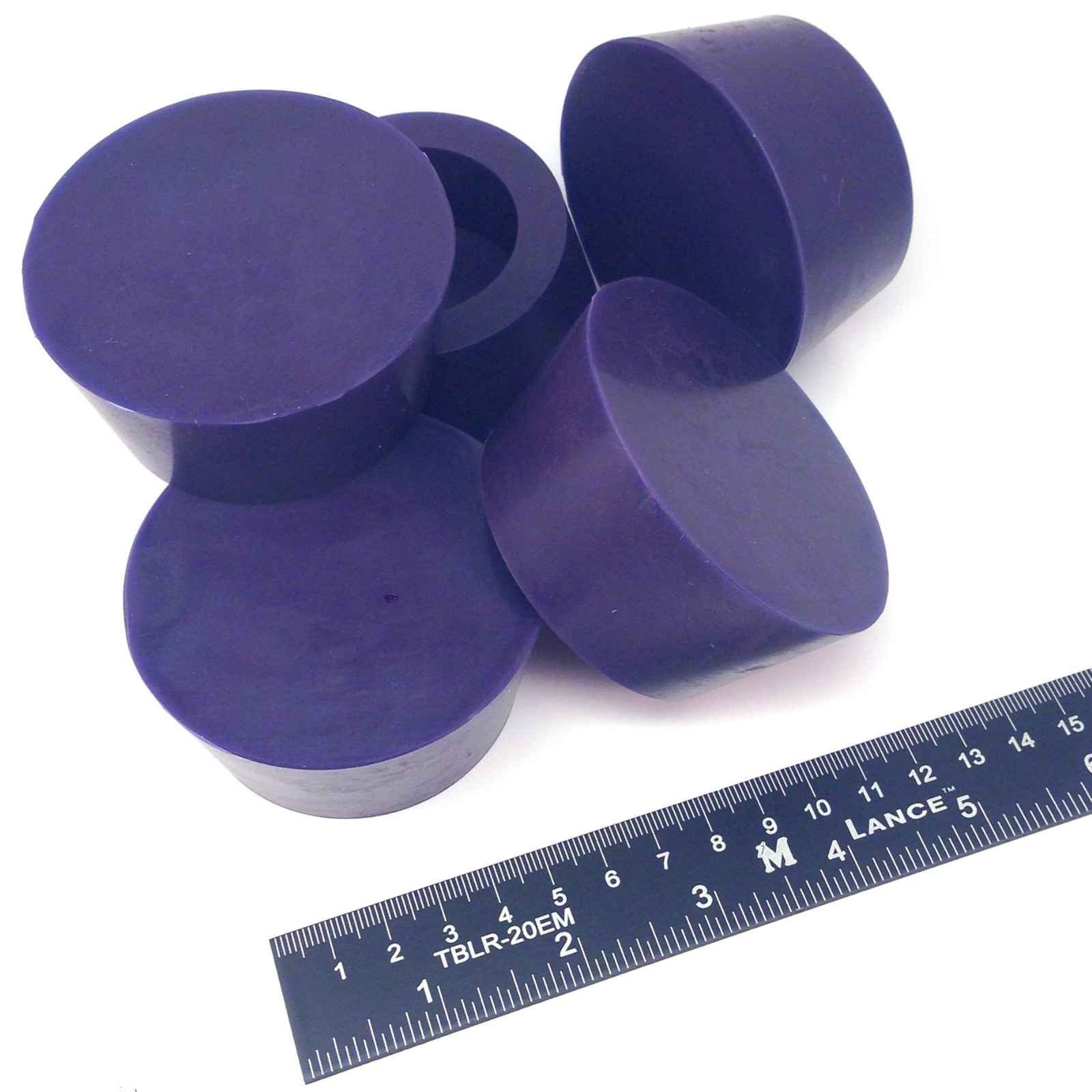 (5) 2.437″ x 2.95″ #13.5 High Temp Silicone Rubber Powder Coating Plugs Cerakote