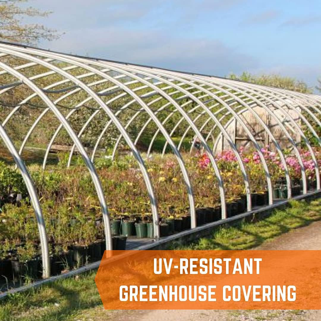 – Black & White Greenhouse Plastic Sheeting – 6 Mil – (10′ X 10′) – 90% Reflecti