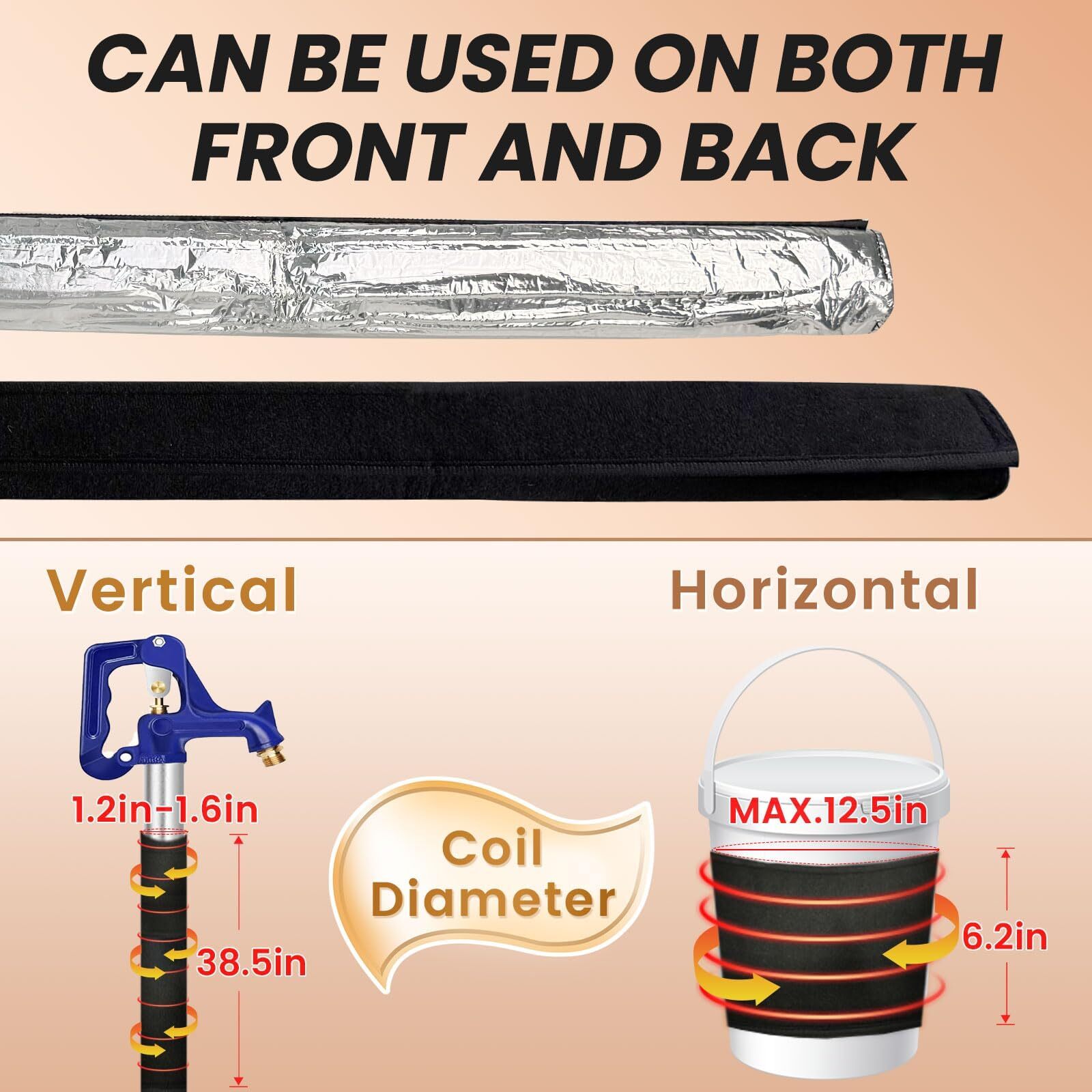 6 Ft 110 V~120 V Stickable Waterproof Pipe Heat Tape Blanket With 6 Ft Power Cor