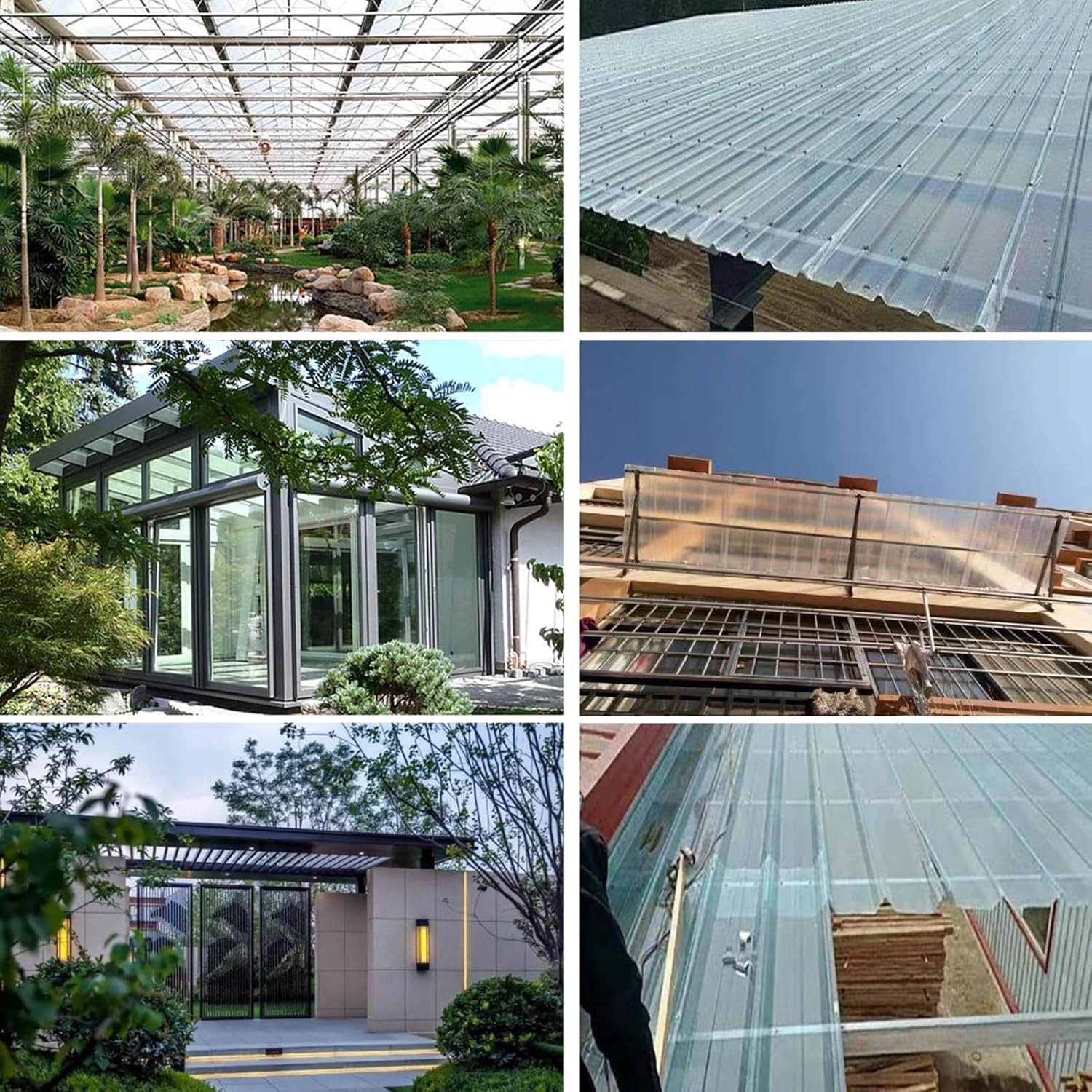 Polycarbonate Cladding Walling Sheeting 10 Pcs 3’X 3.2′ 1Mm Thick Corrugated Pla