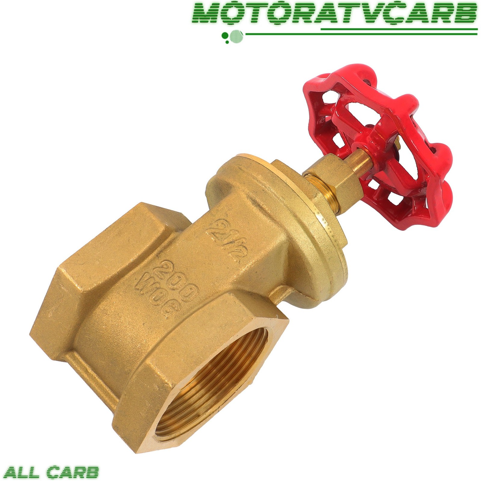 ALL-CARB 2.5″ NPT Brass Gate Valve Duty Female Thread Manual Rotary Sluice Valve