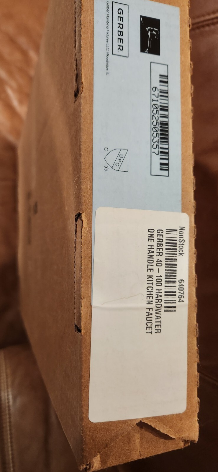 Gerber G0040100 Hardwater Single Handle Kitchen Faucet Less Spray-Chrome 40-100