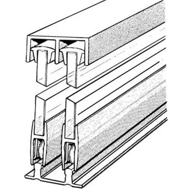 Epco E14A6 72 In. Sliding Glass Door Track And Components