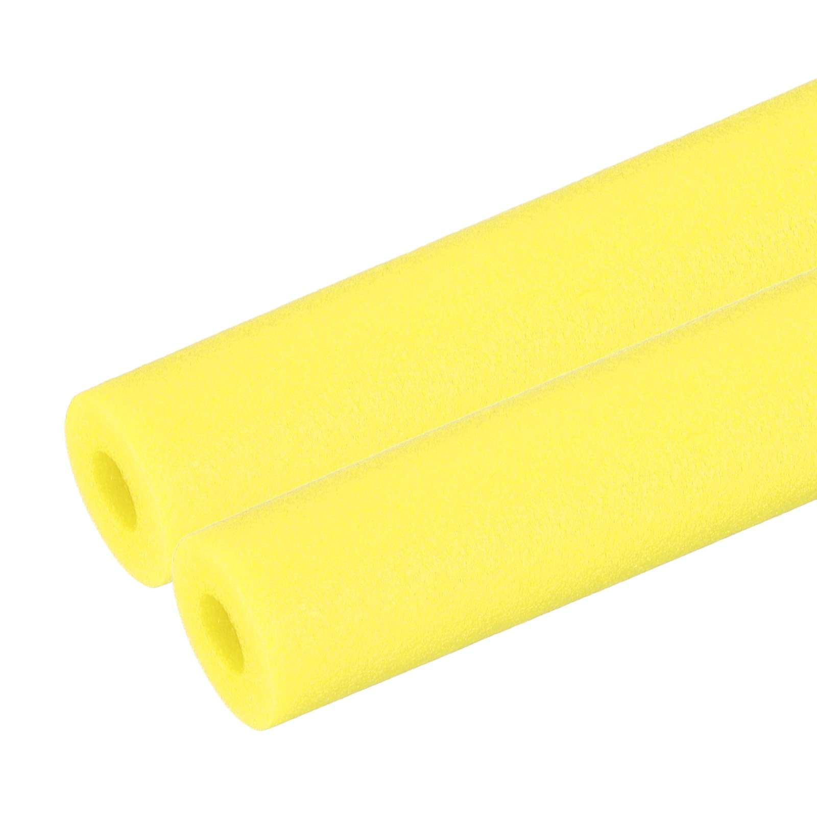 2Pcs 13/16″(20mm)IDx3.3FTx1.97″ Pipe Insulation Foam Tube Pool Noodles Yellow