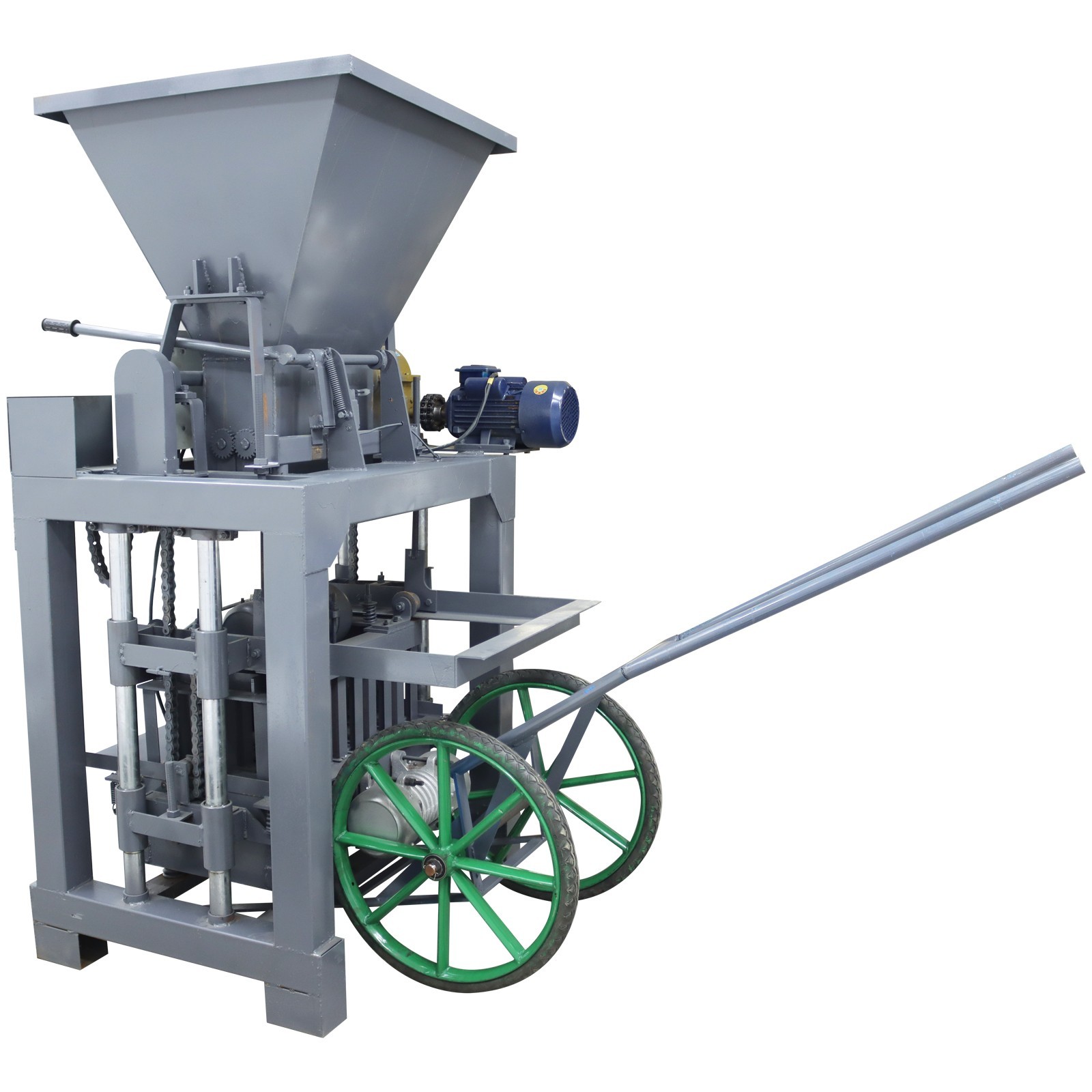 Concrete Hollow Brick Maker 220V Automatic Cement Block Former H1 Hole Type