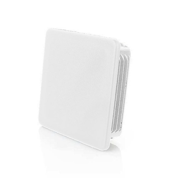 10x Square Tube Lamellar Plug 25×25 mm Quadrat White End Caps Plastic