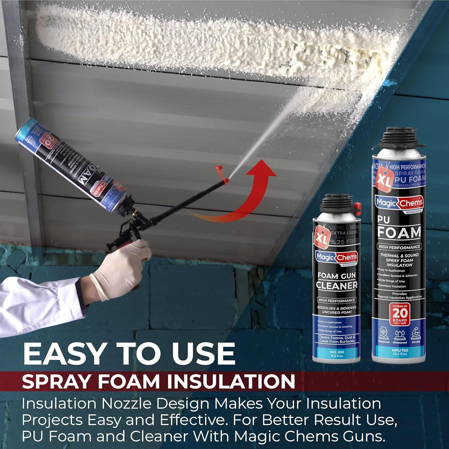 Spray Foam Insulation (18 Pack-25.4 oz) Expanding Foam Sealant