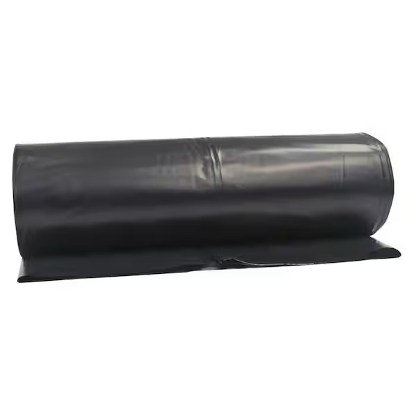 20 x 100 Ft Black 4 Mil Plastic Sheeting Poly Film Vapor Barrier Heavy Duty