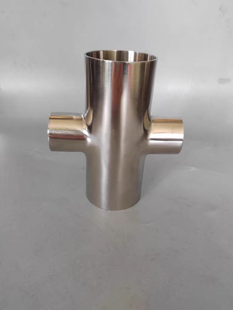 304 Sanitary Stainless Steel Reducer Cross 19-63MM Sanitary Welding