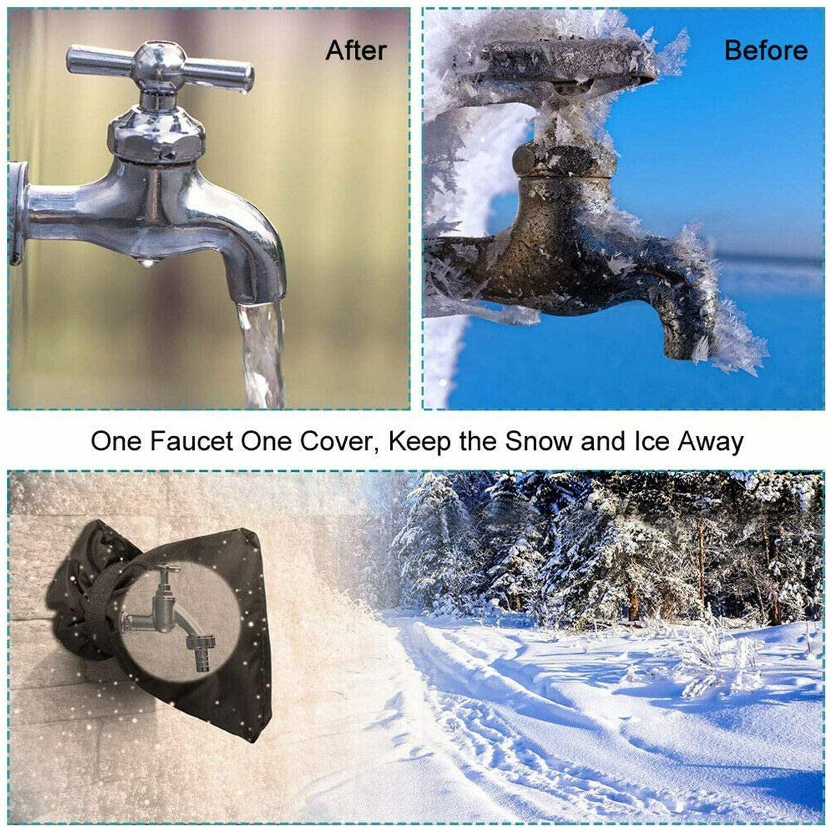 2/4PCS Winter Outdoor Garden Faucet Protective Cover Protector Sock Anti-Freeze