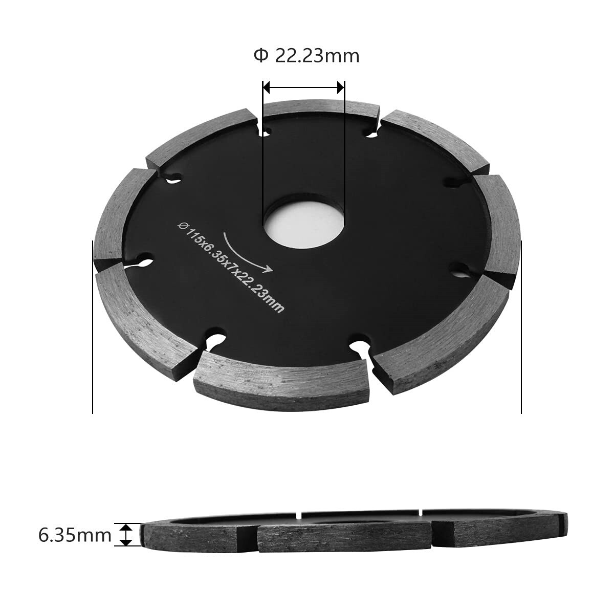 12 PACK 4-1/2″ Tuck Point Diamond Blade. 1/4″ 3/8″ INCH Seg Width Concrete stone