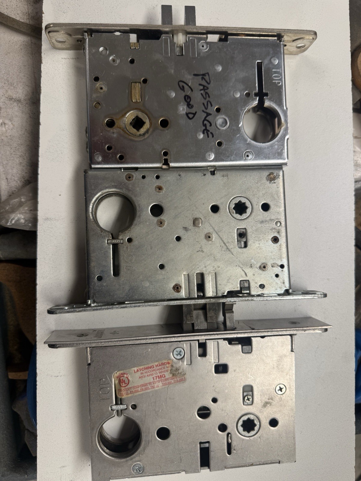 Mortise Lock Body Corbin Russwin PASSAGE lock Body. Used (lot Of 3)