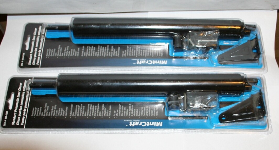 (2) Mintcraft 004-4289 Standard Pneumatic Door Closer Black Color