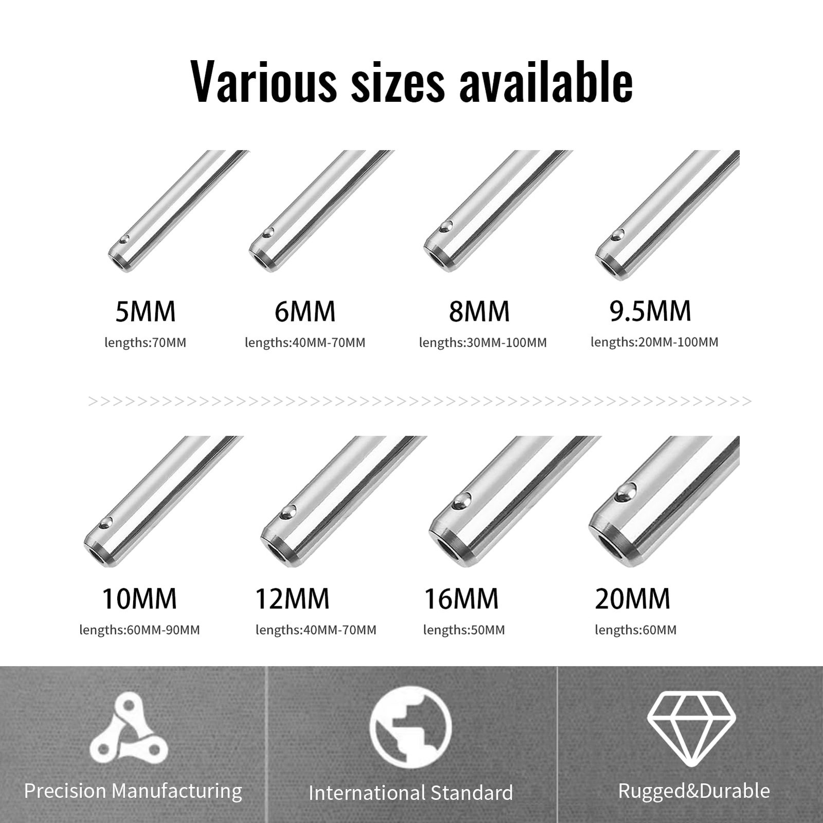 T Handle Quick Release Pin 5/16 Inch Diameter ,Stainless Steel Ball Locking P…