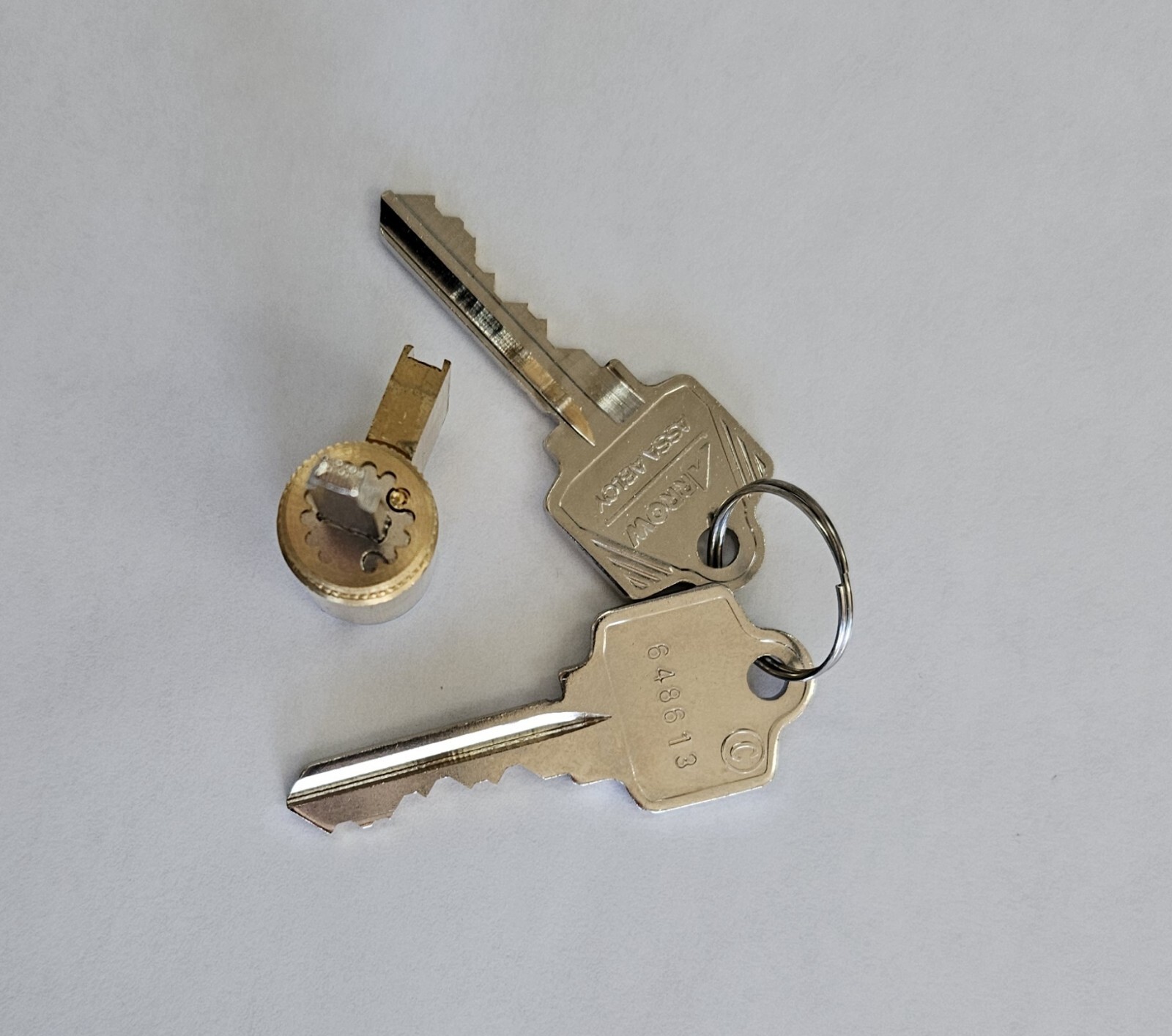 Arrow Knob Lever Cylinder 32D SC4 Keyway 6 Pin Keyed 6, 2 Keys-New
