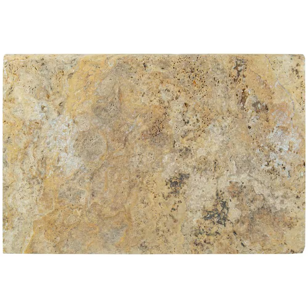 Tuscany Scabas 5 Cm X 16 In. X 24 In. Brushed Travertine Pool Coping (2.67 Sq. F
