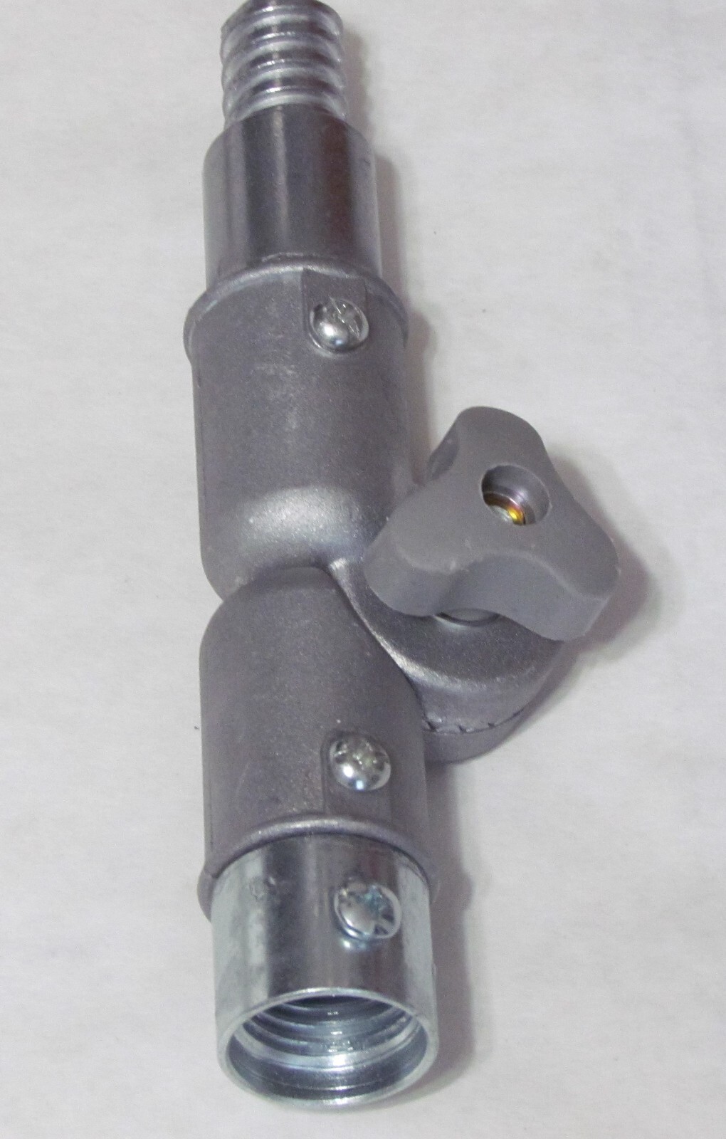 Metal Extension Pole Adapter – Euro Internal Threads to Acme Male Threads. 2c