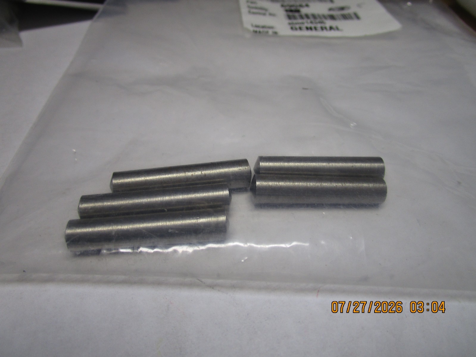 #6 x 1-1/2″ Length Carbon Steel Plain Finish Taper Pin QTY 5