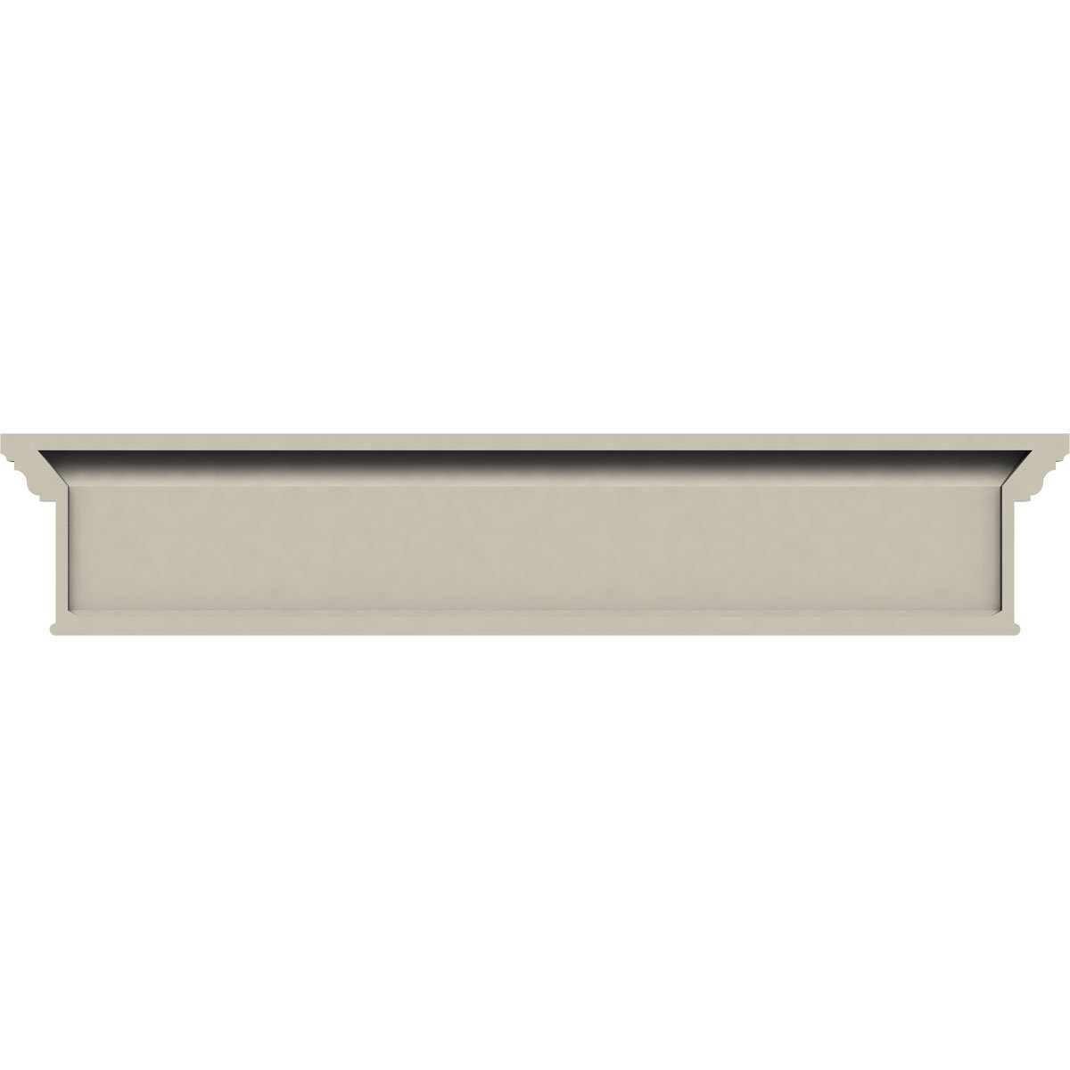 Ekena Millwork Endurathane Craftsman Crosshead Bottom Trim 75 Bottom Width X 79