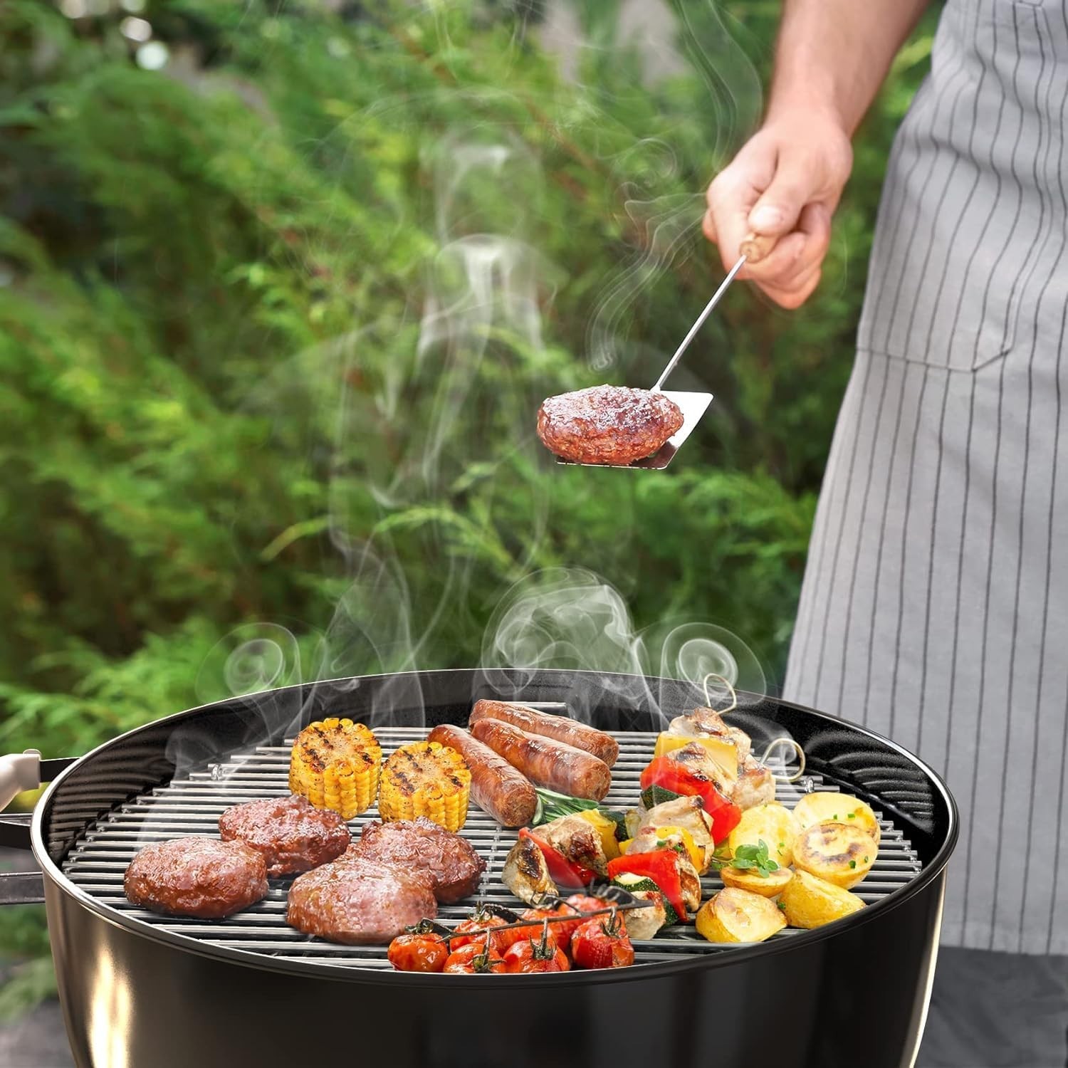 22″ Cooking Grate Hinged for Weber, 7436 Charcoal Grill Grate Round Hinged, R…