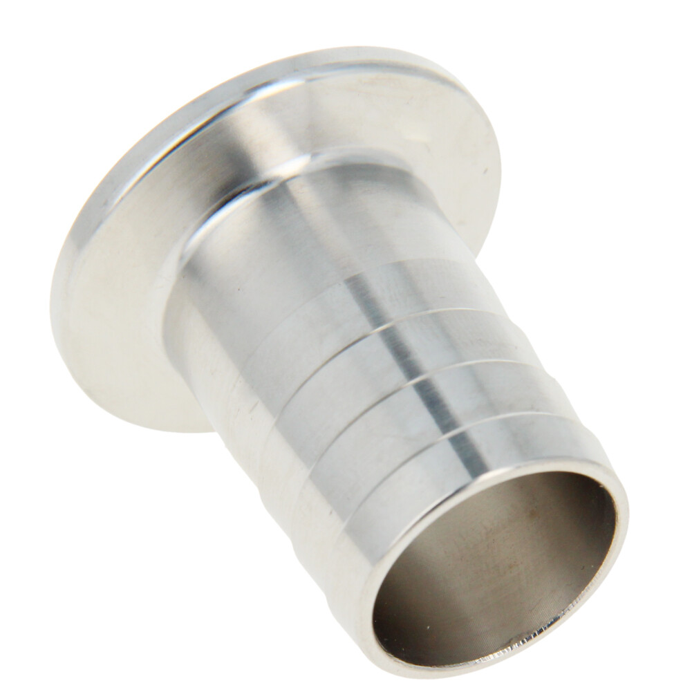 Clamp Hose Barb Adapter Flange 30~75mm to 1″~1/4″ Hose Sanitary Fitting 1/2Pcs