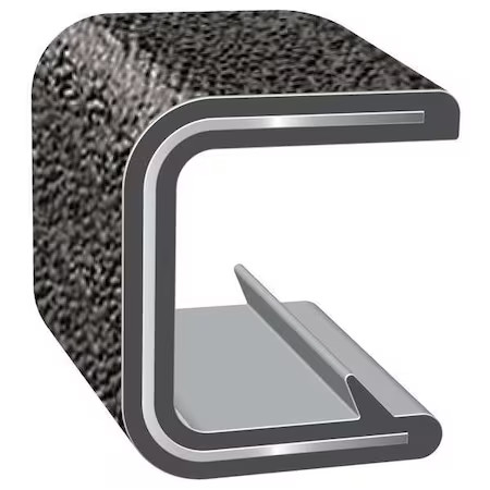 Trim-Lok 2000Sb3x3/4-25 Edge Trim Jumbo, Clip, 0.92 In W, 25 Ft