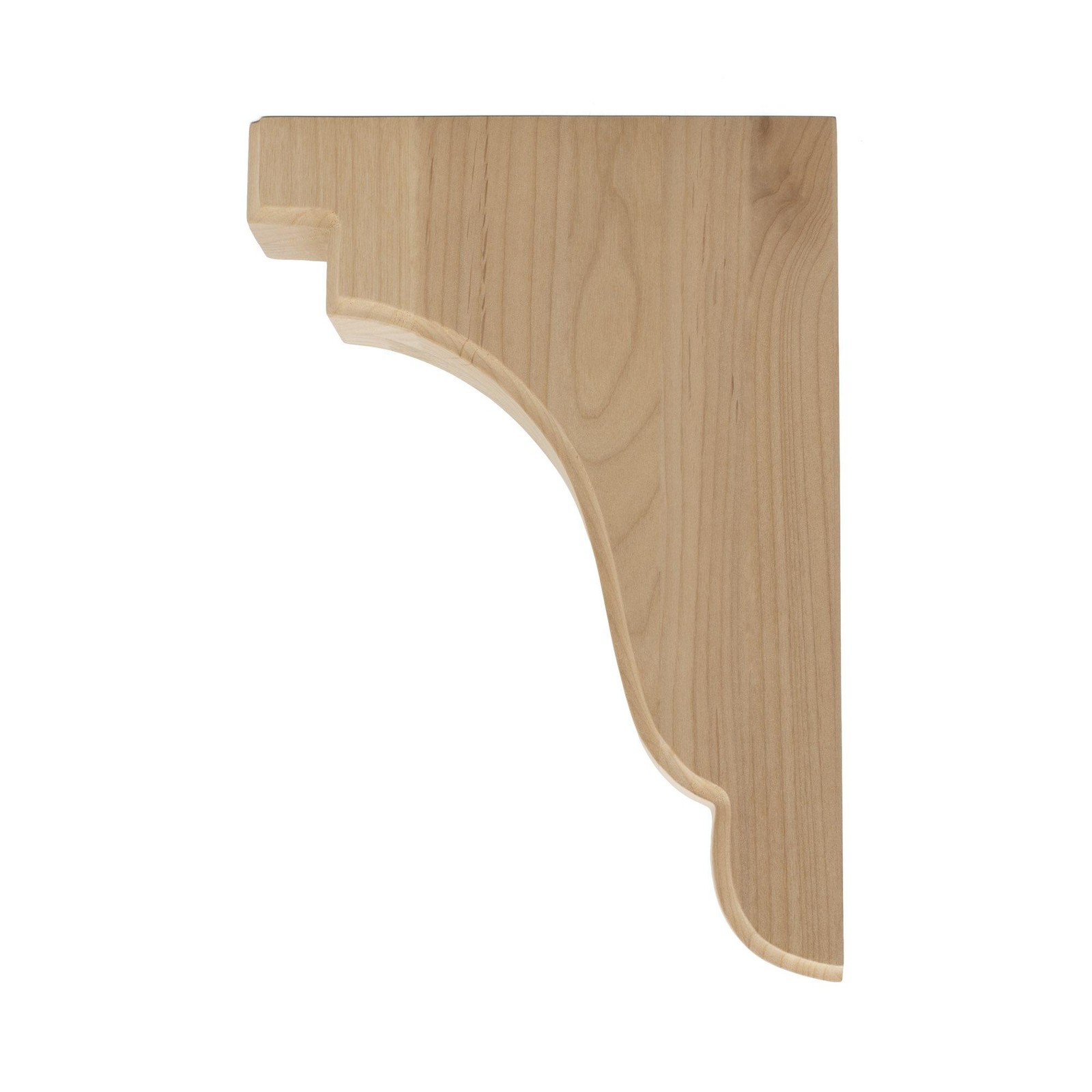 Outwater 10″ x 1-7/8″ x 7″ Unfinished Small Alder Traditional Backet Corbel
